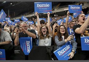 jackbgoode1's tweet photo. DNC has lost control of Bernie Sanders followers-begging them not to chant when Michele speaks -lock her up..boos ok https://t.co/3KKaFHC2B4