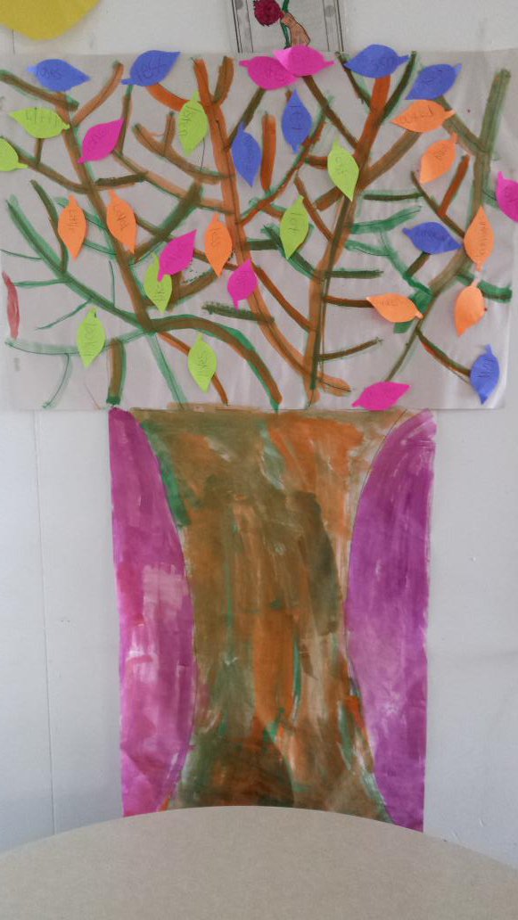 learning4life12's tweet image. Had a blast hunting for words &amp;amp; making our #wordtree @FrontierCollege #literacy #summerreadingcamp #funwithwords