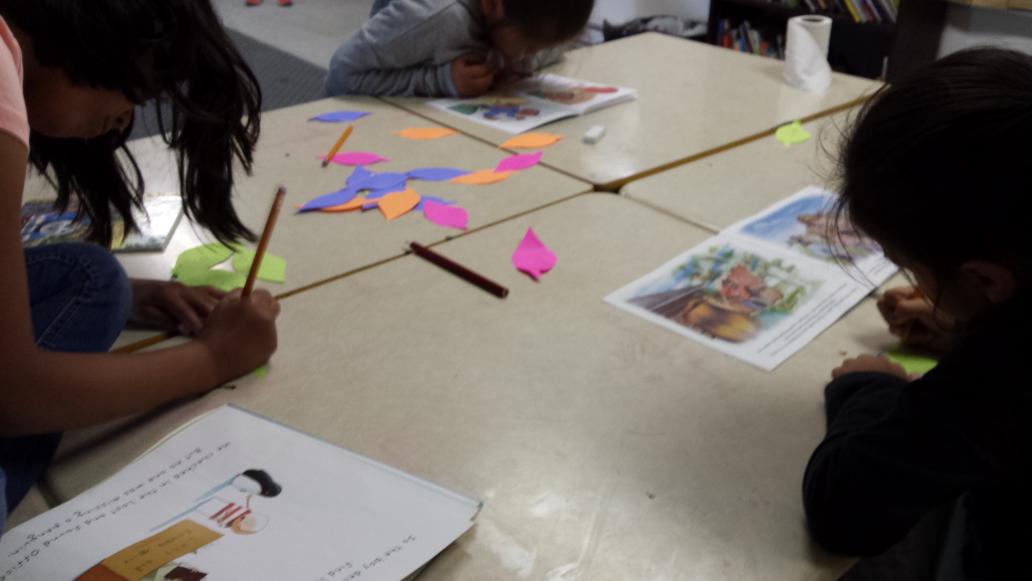 learning4life12's tweet image. Had a blast hunting for words &amp;amp; making our #wordtree @FrontierCollege #literacy #summerreadingcamp #funwithwords