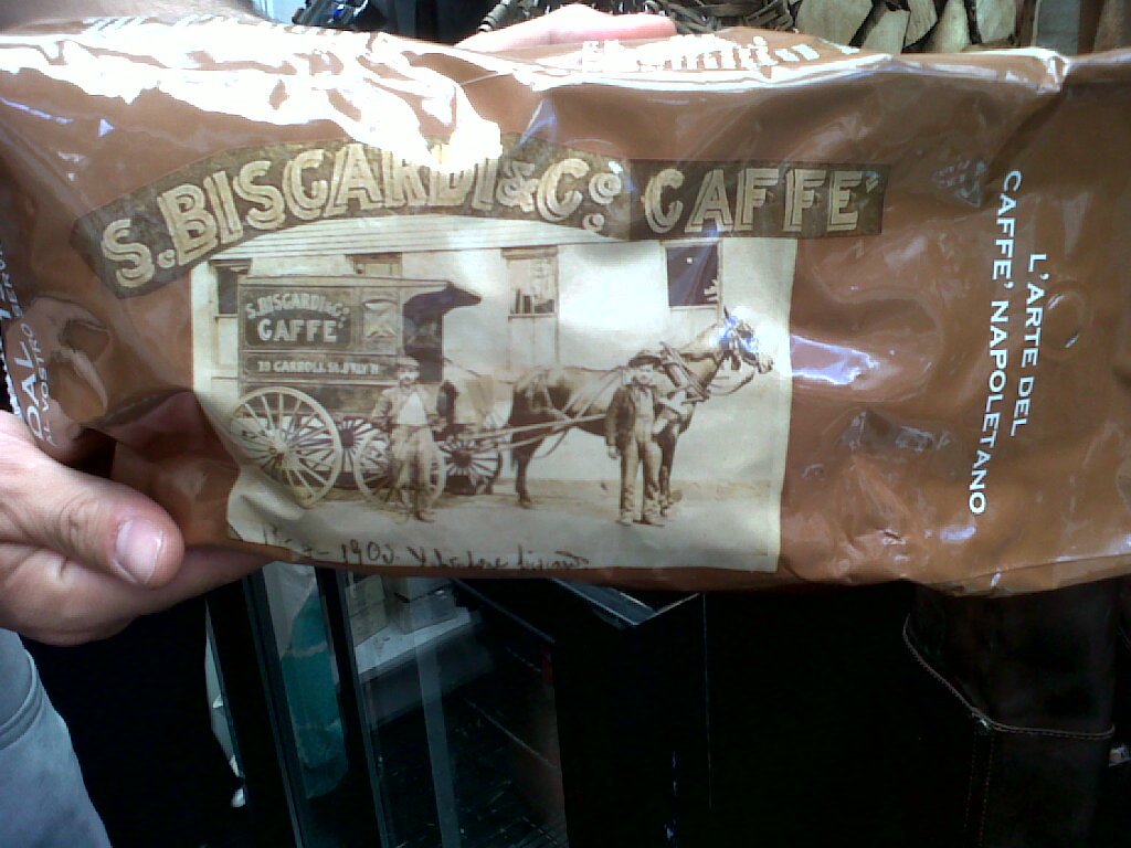 palmer_call's tweet photo. Day1 @BellavitaExpo &amp; @Biscardi1903 giving us a'steampunk-western-welcome with their cold brew coffee+coconut water. https://t.co/1WfdR2blRu