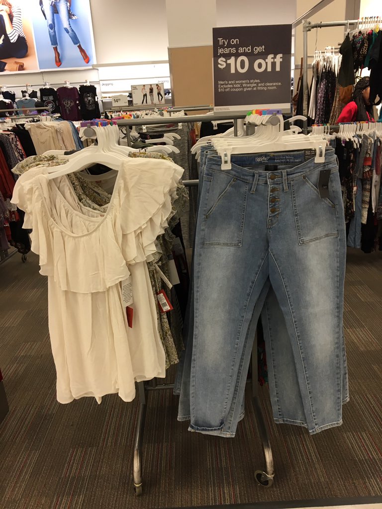 You can't escape denim! #denimfitevent #jeansweek #T2259 @ColonJosian <a href="/MikeYostTGT/">Michael Yost</a> <a href="/JRames13/">Jason Ramey</a> $10 OFF all 👖s!*