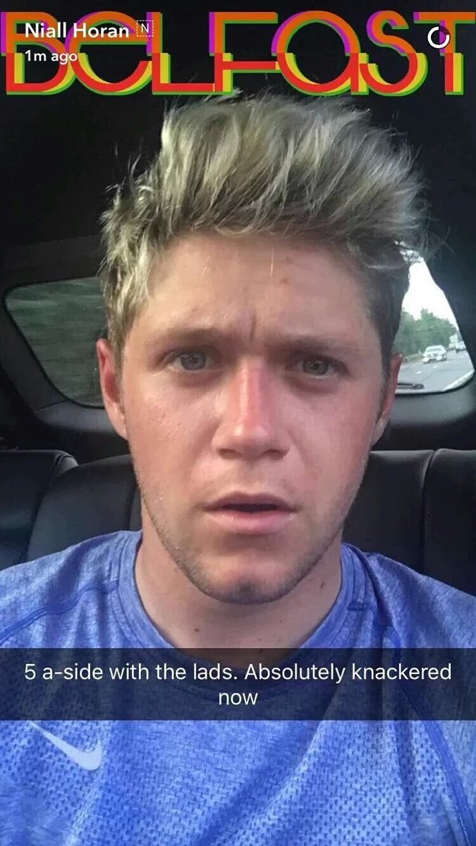 1DUpdatesOMG's tweet photo. Niall via snapchat today https://t.co/qtGm7awLuZ