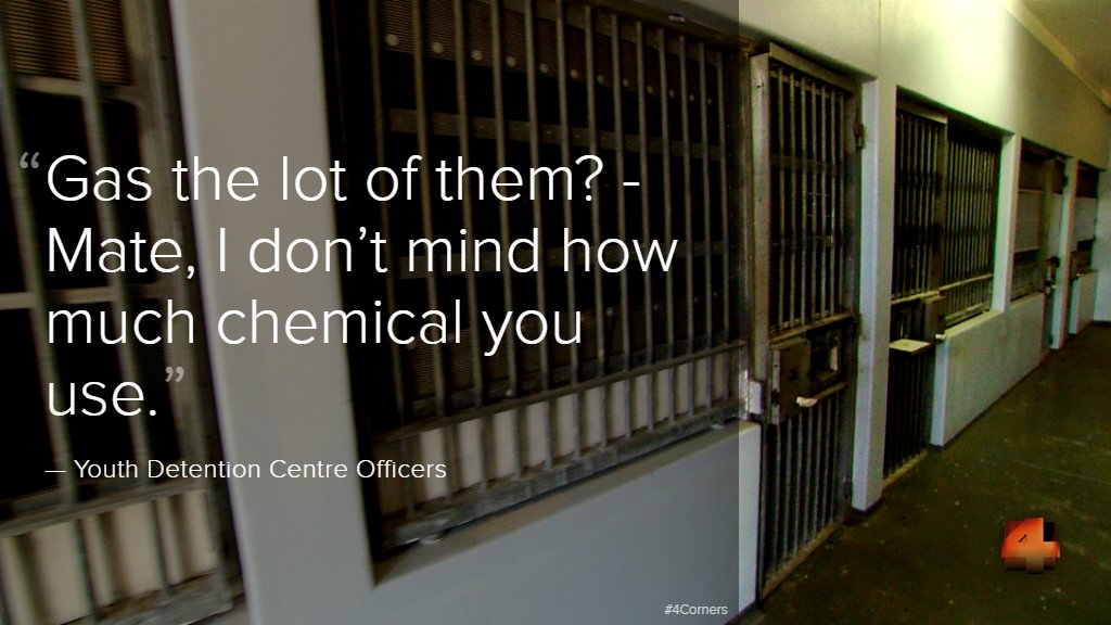 neighbour_s's tweet image. In case anyone needs reminding, this was the Corrections Commissioner authorising the teargas #4Corners