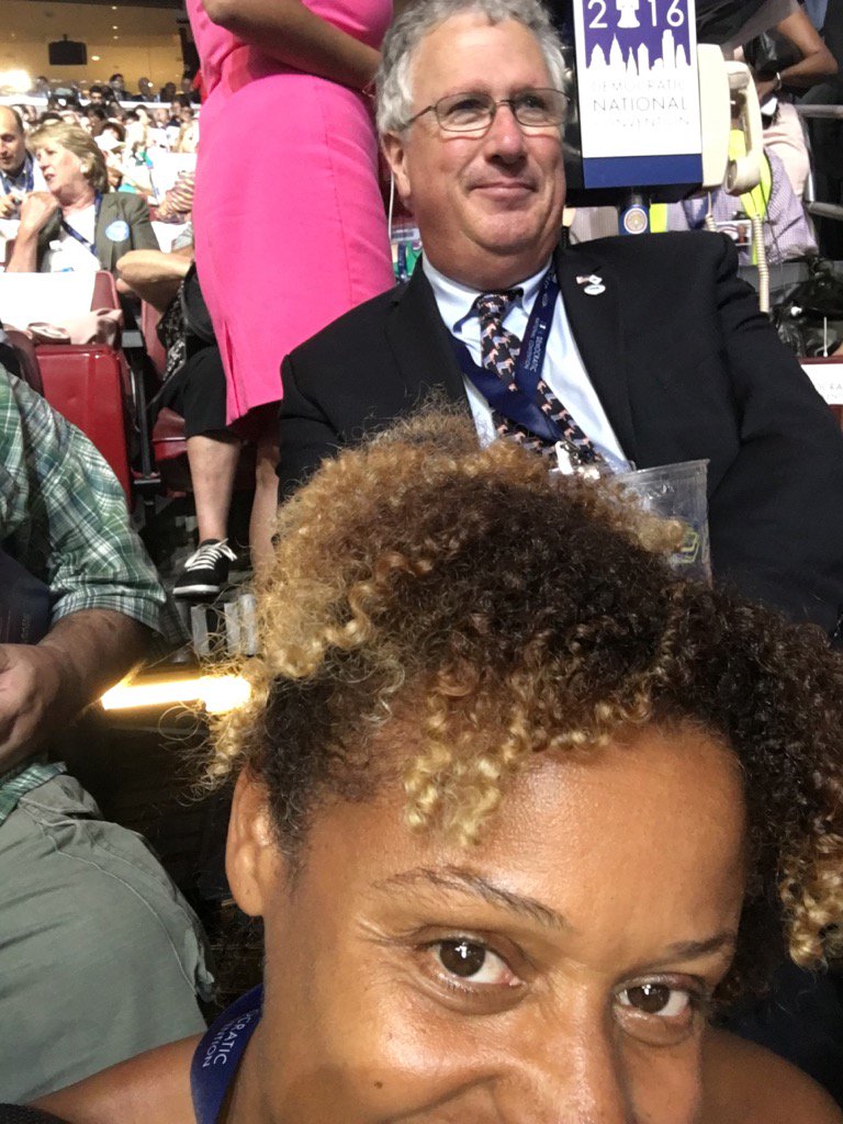 MyRebeiro's tweet photo. The Chairman behind me! #DemConvention #DemsInPhilly https://t.co/I9u0nGOQ1w
