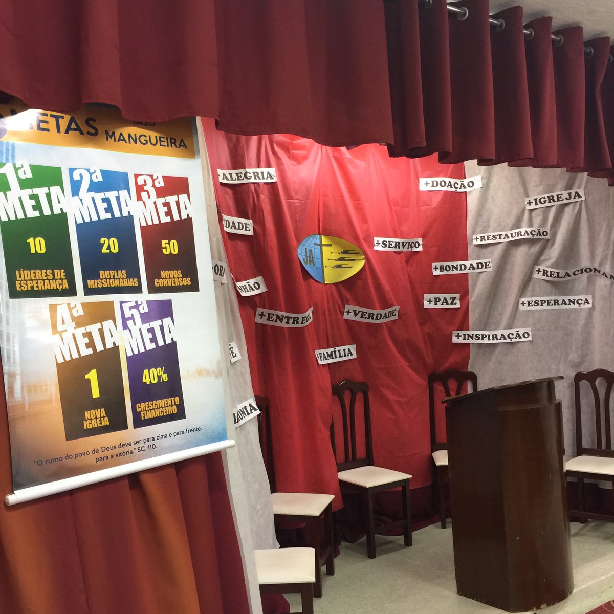 PrC_Augusto's tweet photo. #SemanaJovem + #5MetasUNeB = POWER!!!
"O rumo do povo de Deus deve ser p/cima e p/frente, p/a vitória." #EGW https://t.co/56TnNYLHs6