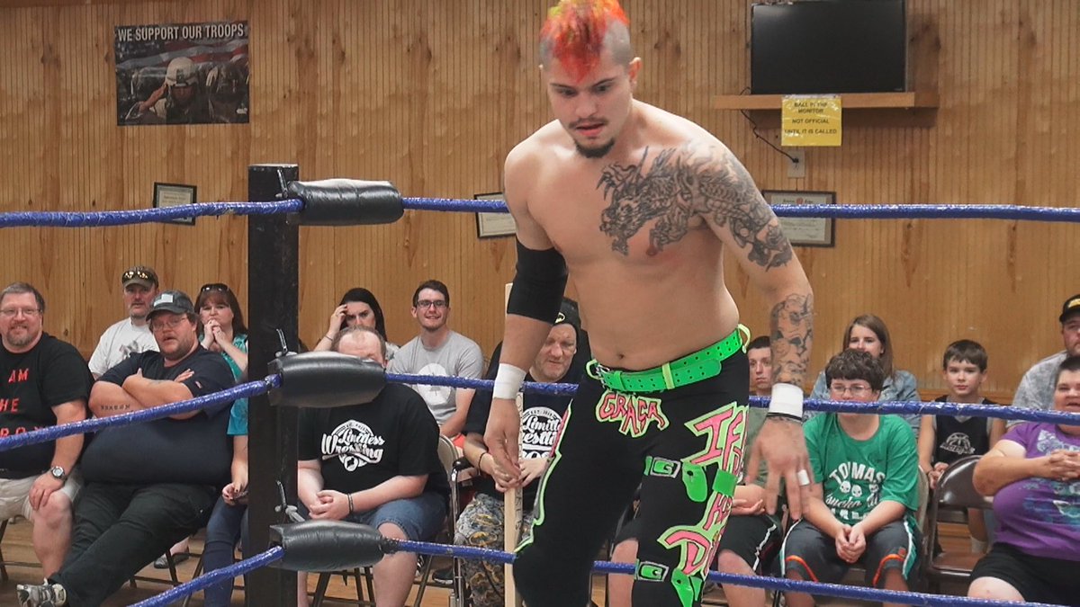 tctapes's tweet photo. For the @HOGwrestling Elite championship, it's @HouseOfGangone vs. #RickKing vs. @MindEraserMG https://t.co/nCaYZCUMms
