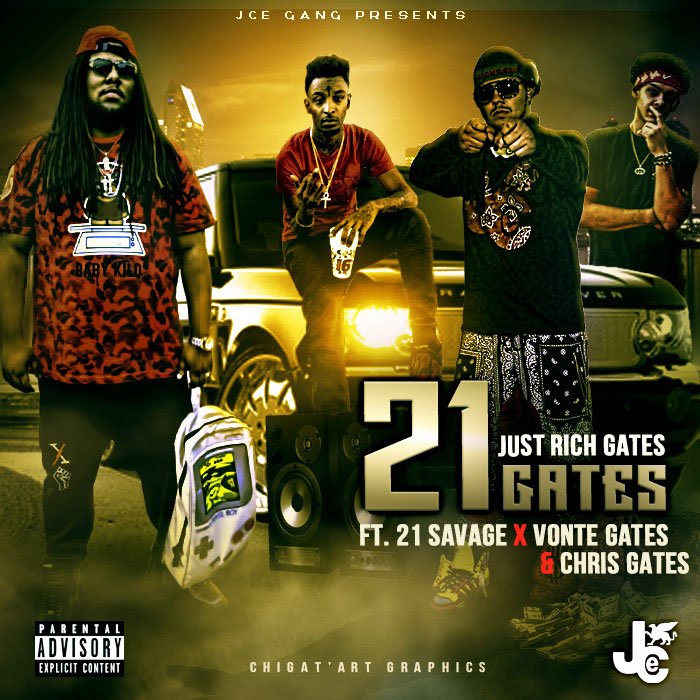 trapsntrunks's tweet photo. @21Savage &amp; @JustRichGates Ft. @ChrisGatesJCESQ &amp; @VonteGates - 21 Gates https://t.co/V4T7vzw1Yd https://t.co/hKJgjn2vIG