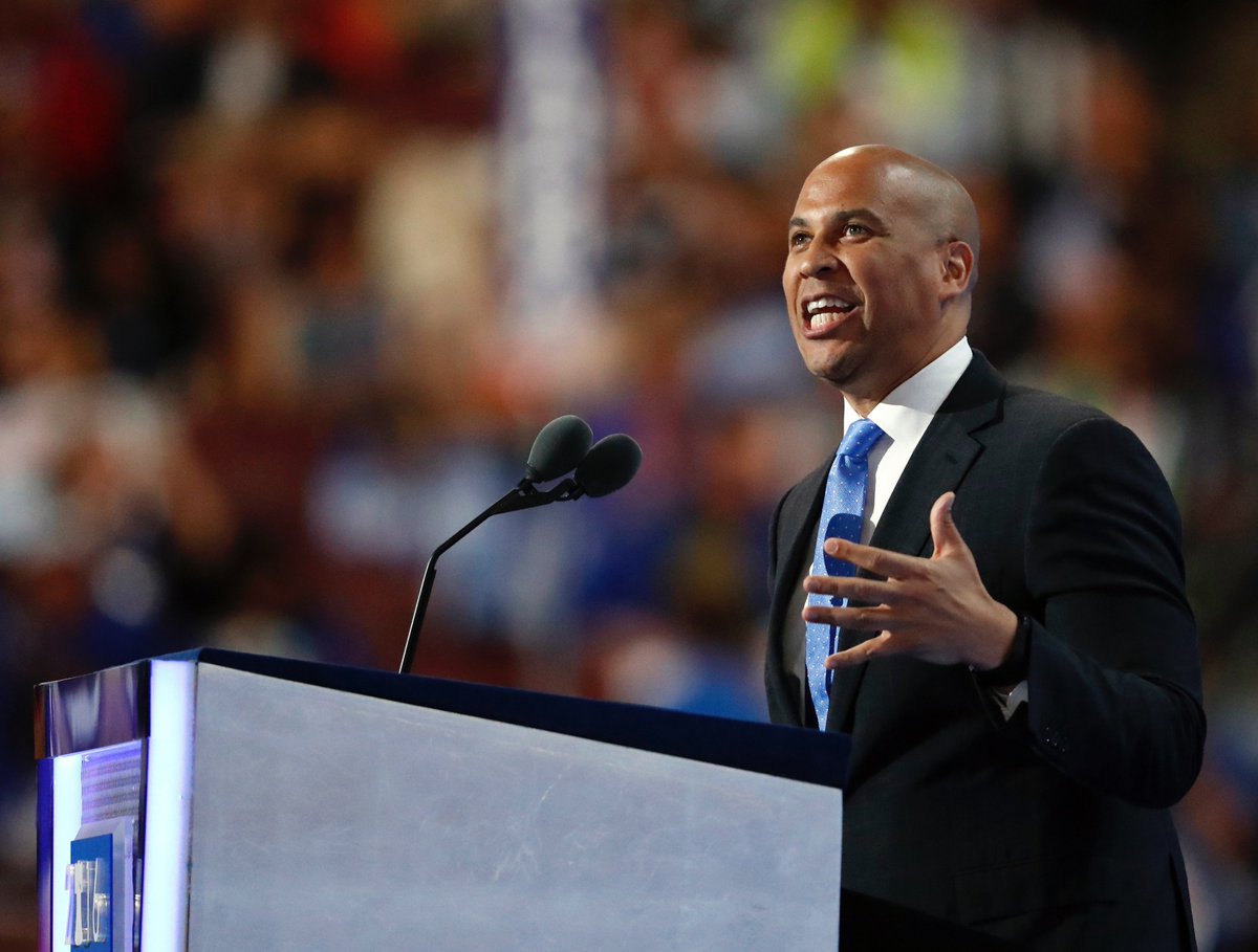 VOANews's tweet image. "Reform is needed in the criminal justice system"-@CoryBooker says to chants of "#BlackLivesMatter!" #DemsInPhilly