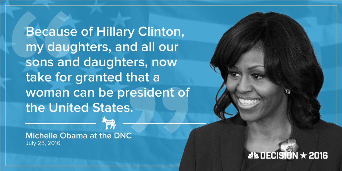 NBCNews's tweet image. Michelle Obama says she wants a leader guided by the hopes and dreams &apos;we all have for our children&apos; #DemsInPhilly