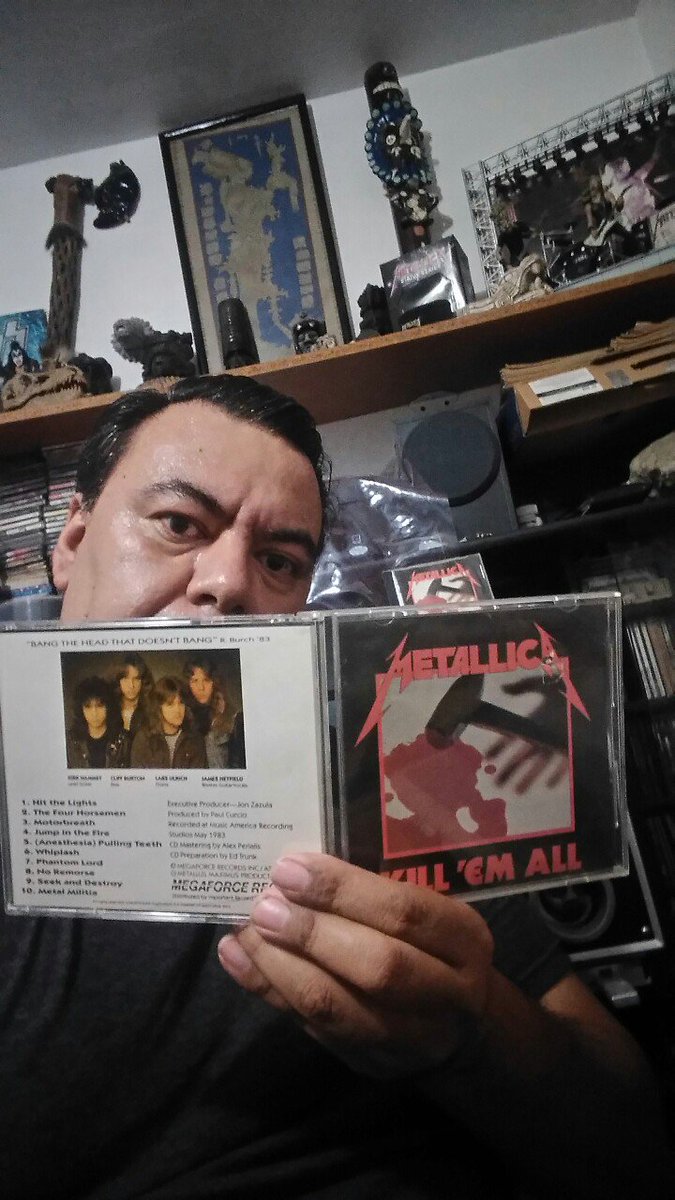 Metal_Lara75's tweet photo. @Metallica #KEA33 Here with my beloved Kill Em All Megaforce Edition, it's been a long road Happy birthday KEA! https://t.co/W5jUaW7Fh5