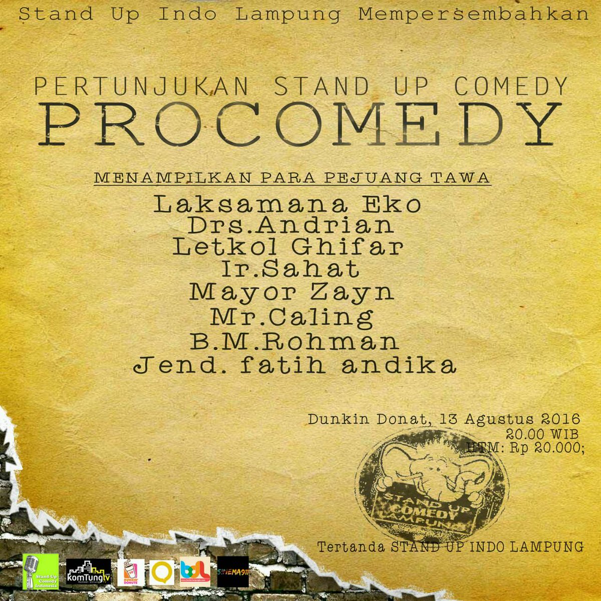 Yuk ramaikan!! Cc : <a href="/StandUpIndo_PSW/">Stand Up Pringsewu</a> @SUCMetro <a href="/StandUpIndoKLD/">StandUpIndoKalianda</a> <a href="/sucKOTABUMI/">StandUpComedyKTB</a> 😘😘