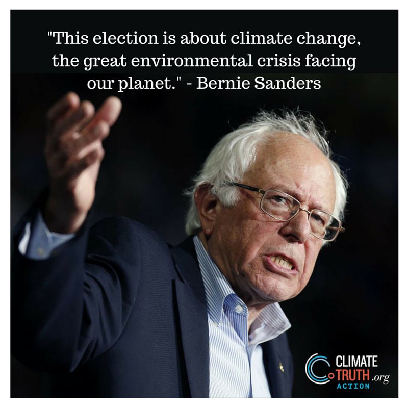 billmckibben's tweet image. This is the election that climate change finally became a central issue. And @berniesanders is the reason. Thank you