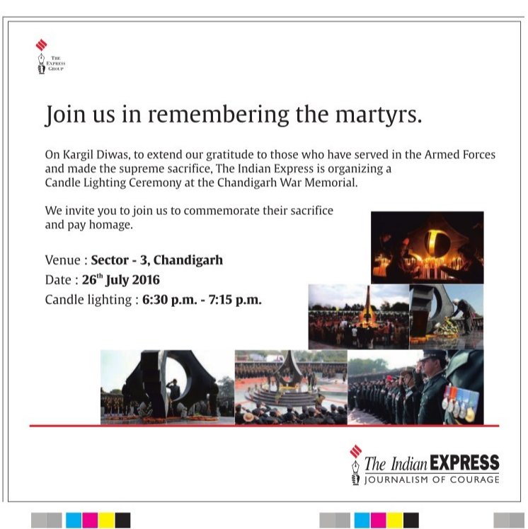 Something worthwhile to do this evening in #Chandigarh. #kargilvijaydiwas