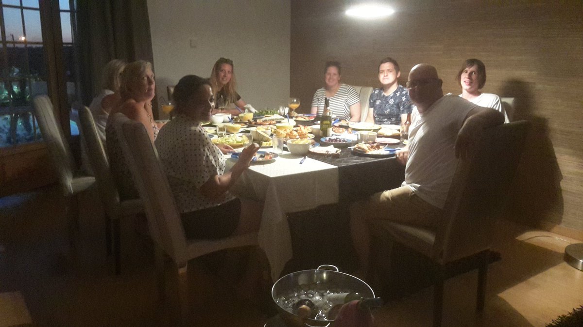 Southampton Group in our villa ...