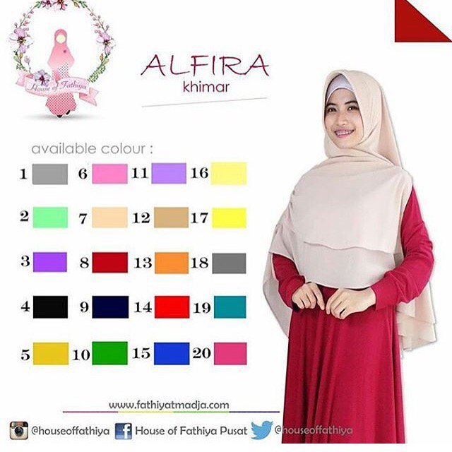 Alfira khimar ^^ bahan ceruty zara ^^ only 140k ^^ yuk order ^^