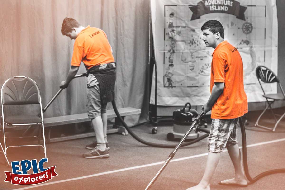 kingschurch_c's tweet photo. When else would you see two boys willingly hoovering?
This is what serving at #freekc #epicexplorer looks like https://t.co/3T6hJGLNWI