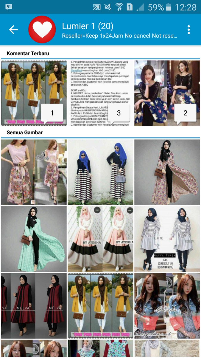 LumiersStore's tweet photo. New Upload hari sudah keluar di FB &amp; IG ya dear 😍 https://t.co/iwb5FhH1n6