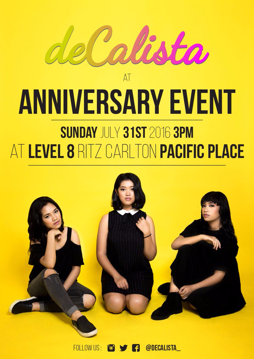 deCalista_'s tweet photo. Sore ini deCalista akan latihan untuk event tgl 31 juli, semangat ya @meiskesandra @gabrielacintyaa @Inggridkamin 😊 https://t.co/JDFIOtfX59