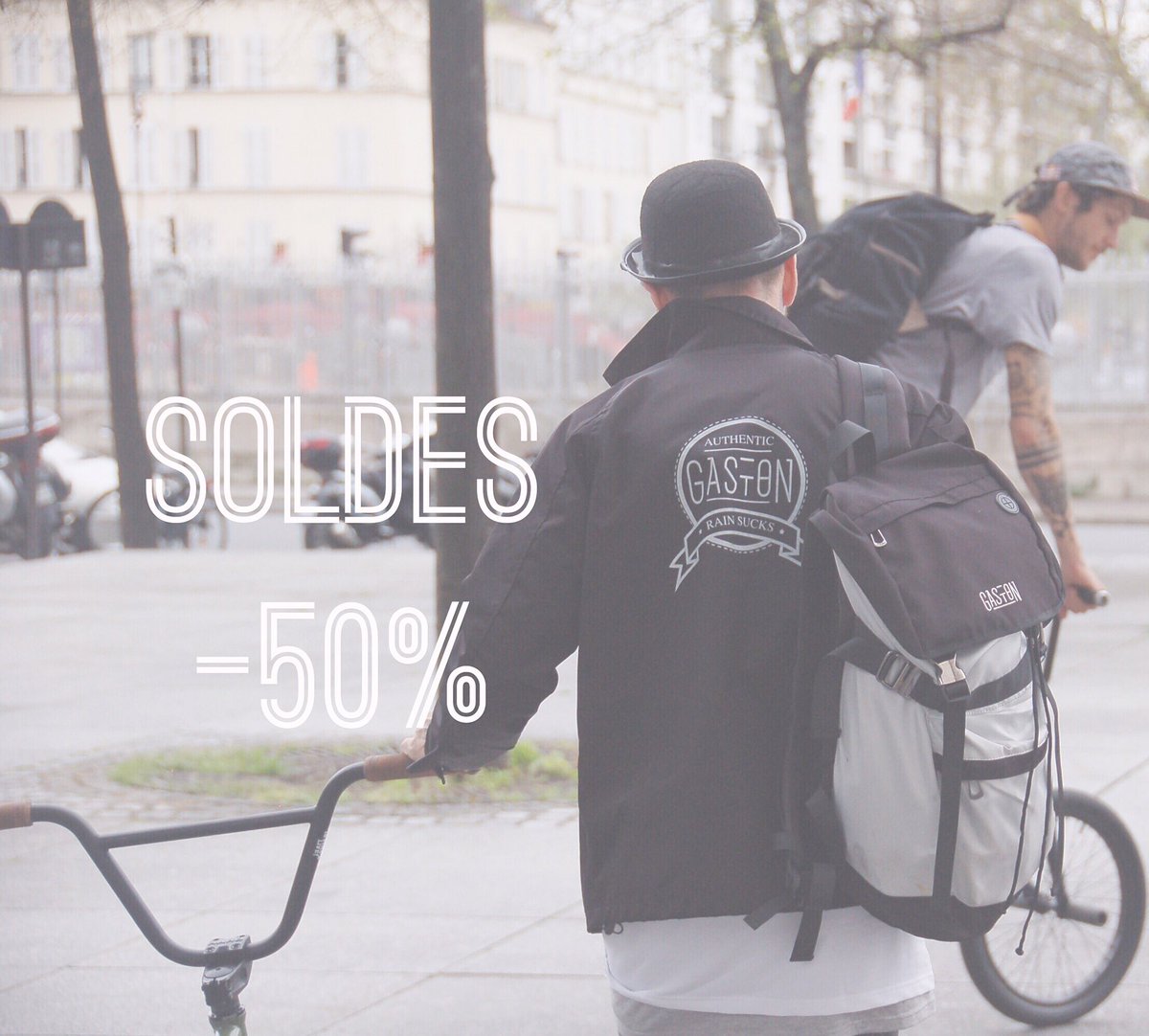 RideGaston's tweet photo. Soldes jusqu'à -60% ! @RideGaston #snapback #backpack #bomber #men #menstyle #sales #shop #bmx #ridebmx #paris https://t.co/JqNTpvfxvg