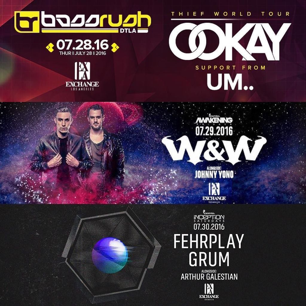 RaveLoop's tweet photo. 🔥 Get your #Ookay @ #ExchangeLA tix 👉 https://t.co/YvXgxnVjYa 🔥
#DTLA
@ookayx
#UmDotDot… https://t.co/zzfCfDvqLE https://t.co/I3Rxl17NNy