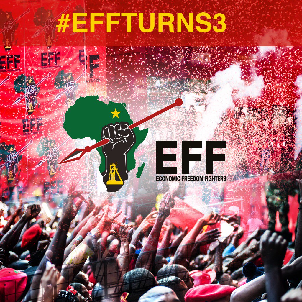 Julius_S_Malema's tweet image. Happy 3years of successful &amp;amp; unstoppable struggle for economic freedom #EFFTurns3 #EFF3rdAnniversary #July26Movement