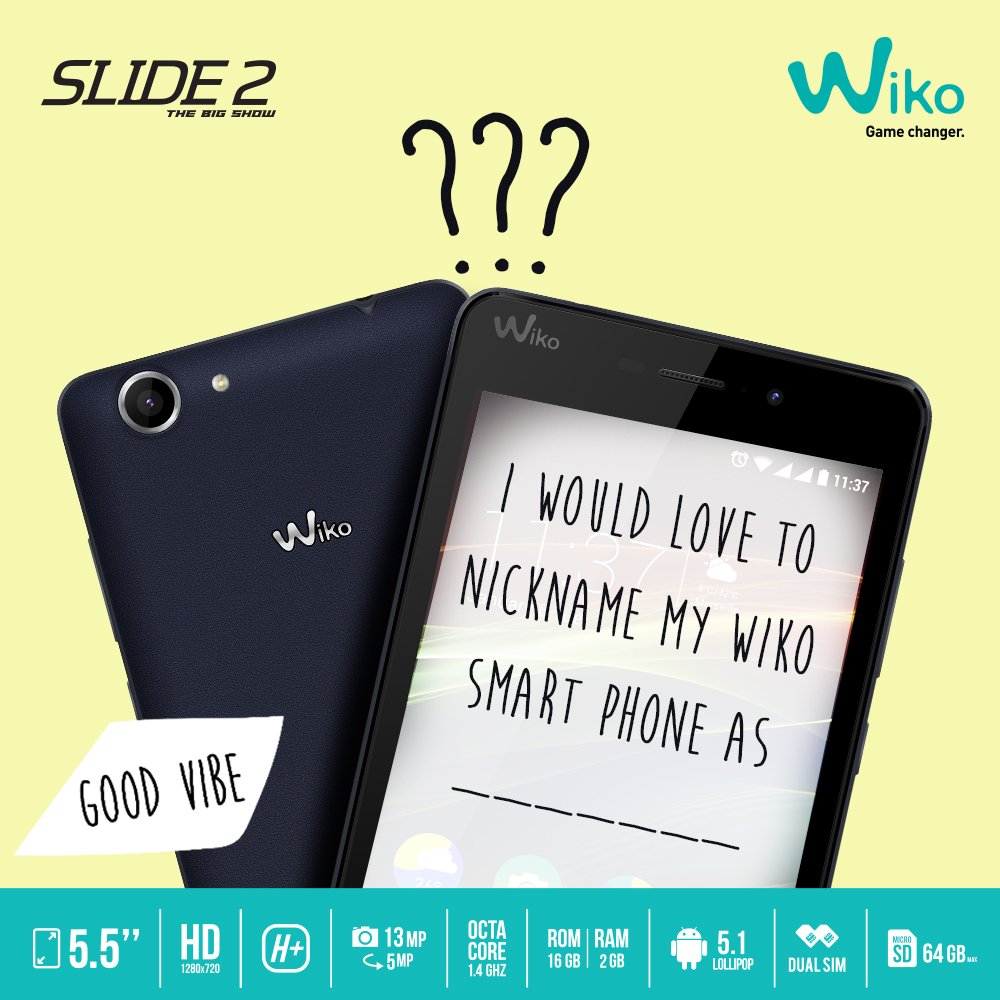 WikoKSA's tweet photo. كيف تريد أن تلقّب هاتفك الذكي  Wiko 
How you want to nickname your wiko smartphone? #WikoPlay #Wikopedia https://t.co/S9By0zgmQ7