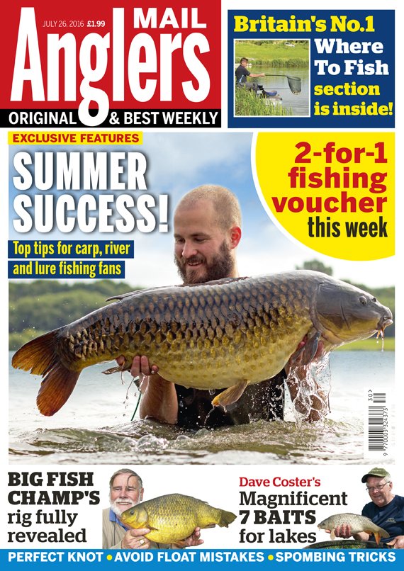AnglersMail's tweet image. Britain's best Where To Fish guide, summer success secrets, 2-4-1 fishing voucher &amp;amp; more are in AM mag, out today!