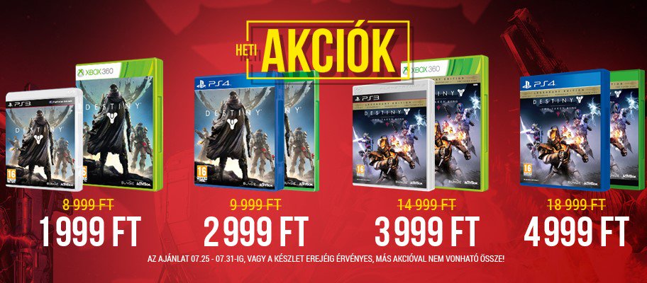 576KByte's tweet image. Csapj le a Destiny-re akciós áron a héten! 576kb.hu/heti-akcio