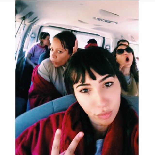 When they let us ride the van.