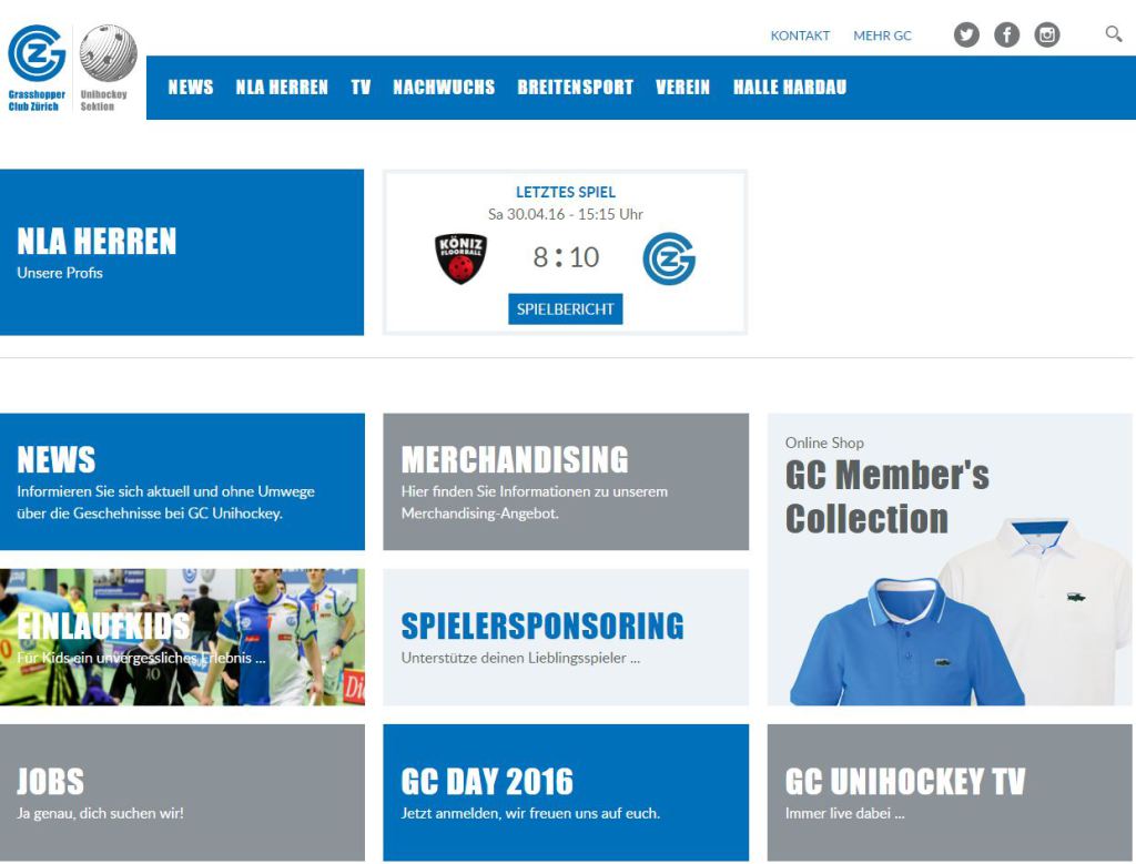 Grasshopper Club Zürich Unihockey geht neue Wege in der Spieler-Vermarktung eventpost.ch/2016/07/26/gra…