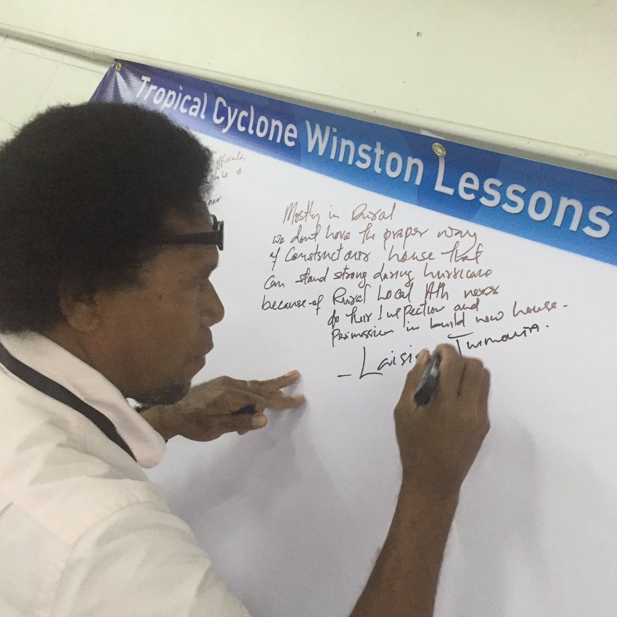 elenoa_salele's tweet photo. Day 1 down: 2 more days 2 go on #TCWinston Lessons Learnt. Follow us on @spc_live account & #LLFiji 4 live updates π https://t.co/Wtb6ezlefS