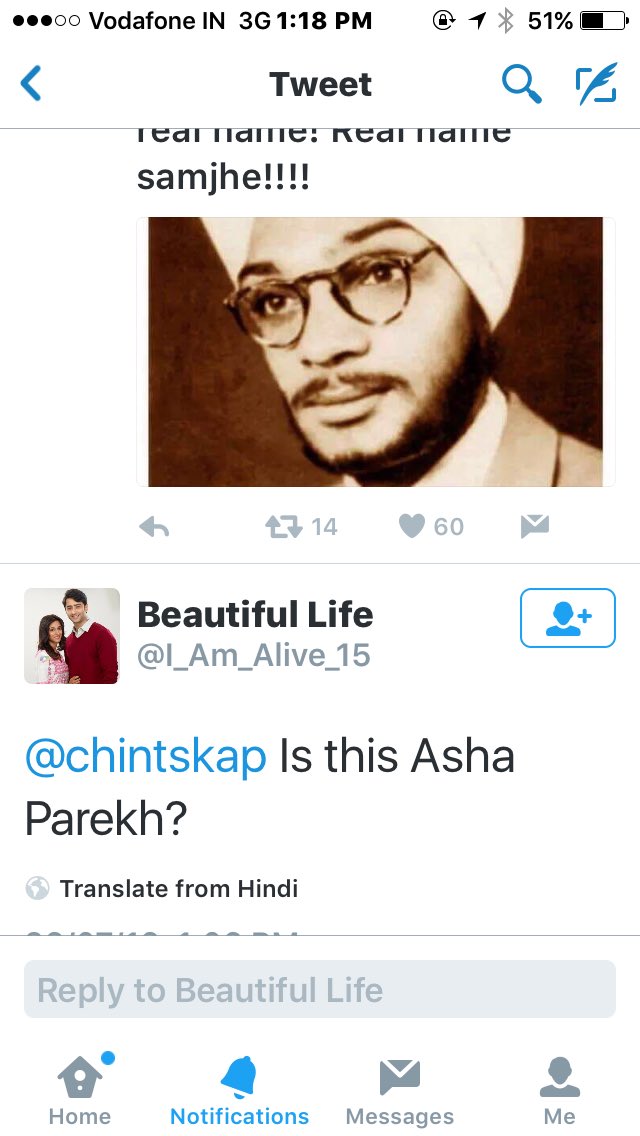 chintskap's tweet photo. Well most got it right. Sampooran Singh Kalra-alias Gulzar. But the best answer is below.Where did Ashaji come from? https://t.co/mPeJ4fC9Ws