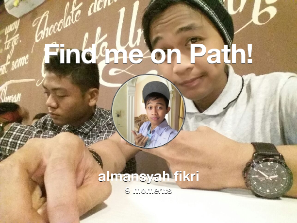 Almansyahfikri's tweet photo. Find me on #Path now! Go to https://t.co/oV98rjtApR https://t.co/aJkJFStawj