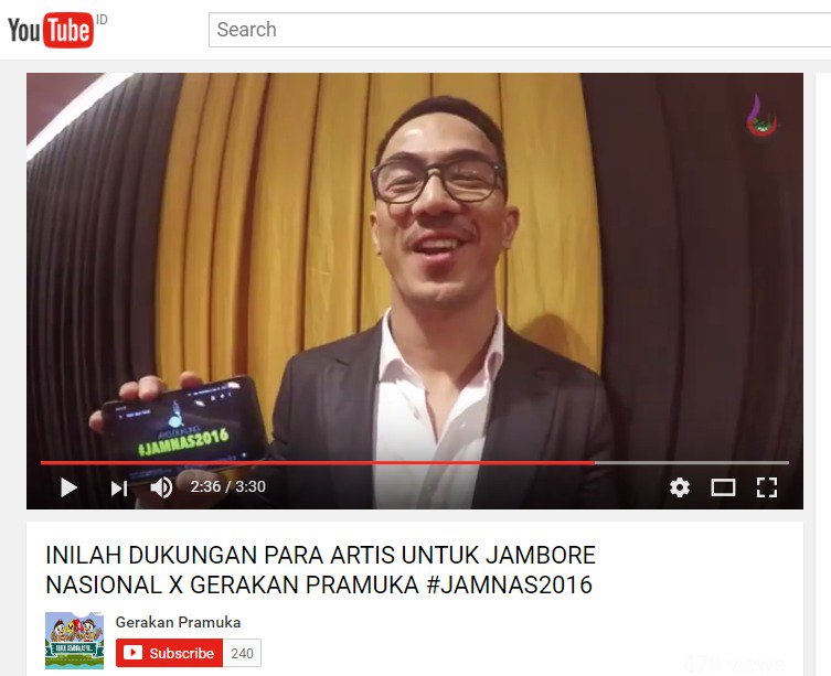 Cihuuuy... Kak <a href="/Joe_taslim/">Jota</a> gak mau ketinggalan utk ikut menyukseskan #Jamnas2016 youtu.be/BaLvTmslpq0