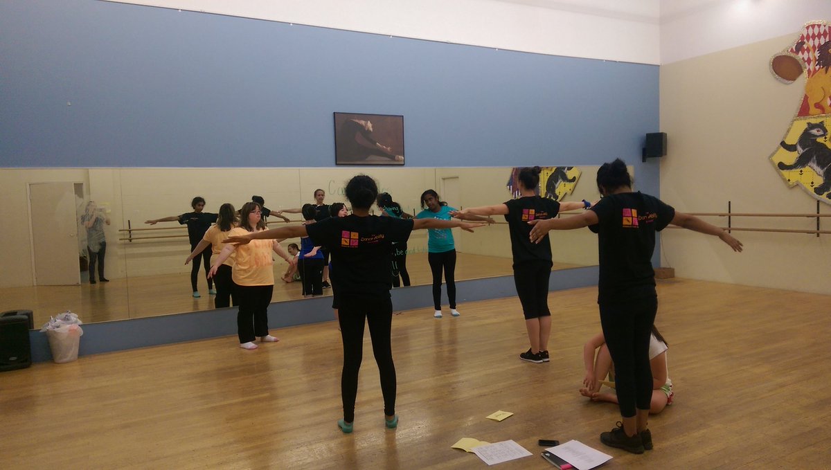 Dancers practising leading warm ups. #dancingthroughlife #transformingidentity #seetheability