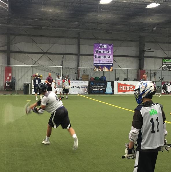 USBOXLA's tweet photo. Coaches Adam Mueller, @KevinCrowley21 & @AT_8_7 getting some pre-#USBOXLA Nationals #pracky in w/Penn*Lax ALL-STARS https://t.co/Pf3y90Hzh7