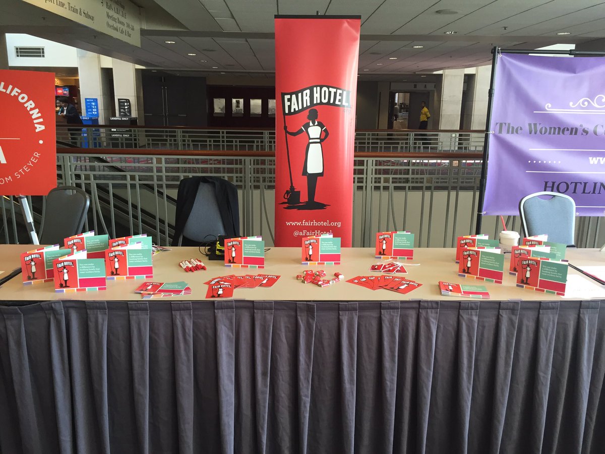 cassiiiegc's tweet photo. If you're at #DNCConvention come stop by the @aFairHotel table and grab some swag! #DemsInPhilly #1u https://t.co/gJy9RJGTDo