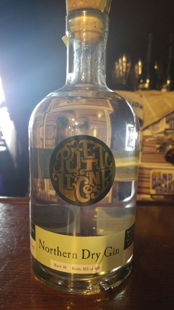 SherlocksBaker's tweet image. 🍸 Gin Update 🍸
Poetic License
Northen Dry Gin