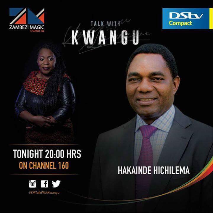 UPNDZM's tweet photo. Join us tonight on @zambezimagictv DStv 160 with Pres. Hakainde Hichilema 20hrs #Zambia #UPND2016 #ZMTalkWithKwangu https://t.co/a7vmi9dYQ9