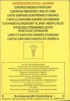BARMER_BW's tweet photo. Europäischer #Notfallausweis: informiert in 9 Sprachen und gehört ins Reisegepäck! https://t.co/92TK0POFRl #BARMER https://t.co/jPju9cmc26