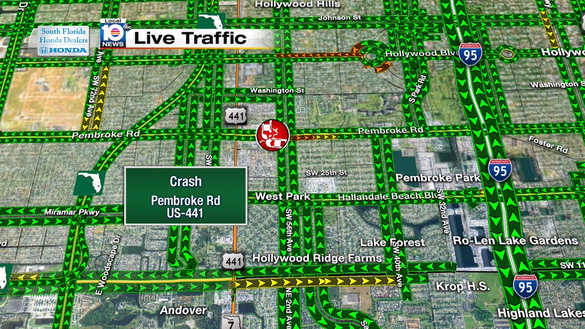 Crash on Pembroke Rd and US-441 #TRAFFIC https://t.co/fBMv5DaOFB