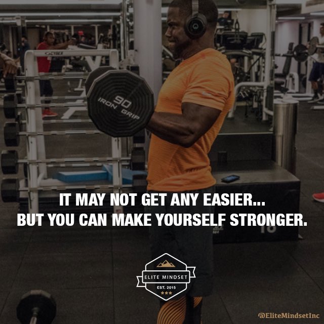 The pain we are in today develops the strength we need for tomorrow! #StrongerEachDay