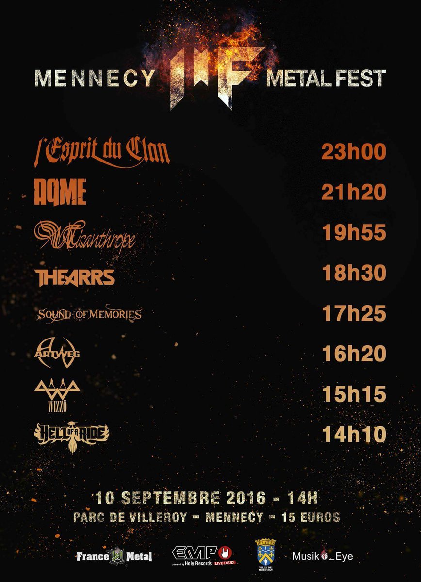 WizzoOfficial's tweet photo. @MennecyMetal le 10 septembre !
#wizzö4life #tour2016 #mennecy https://t.co/WRk8xNFoXj