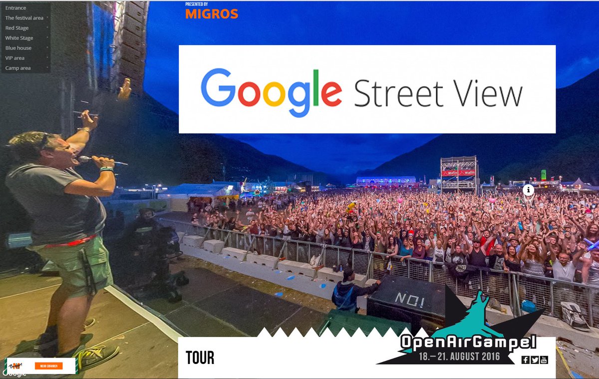 Virtuell durchs Festival mit #openairgampelstreetview
openairgampel.ch/street-view