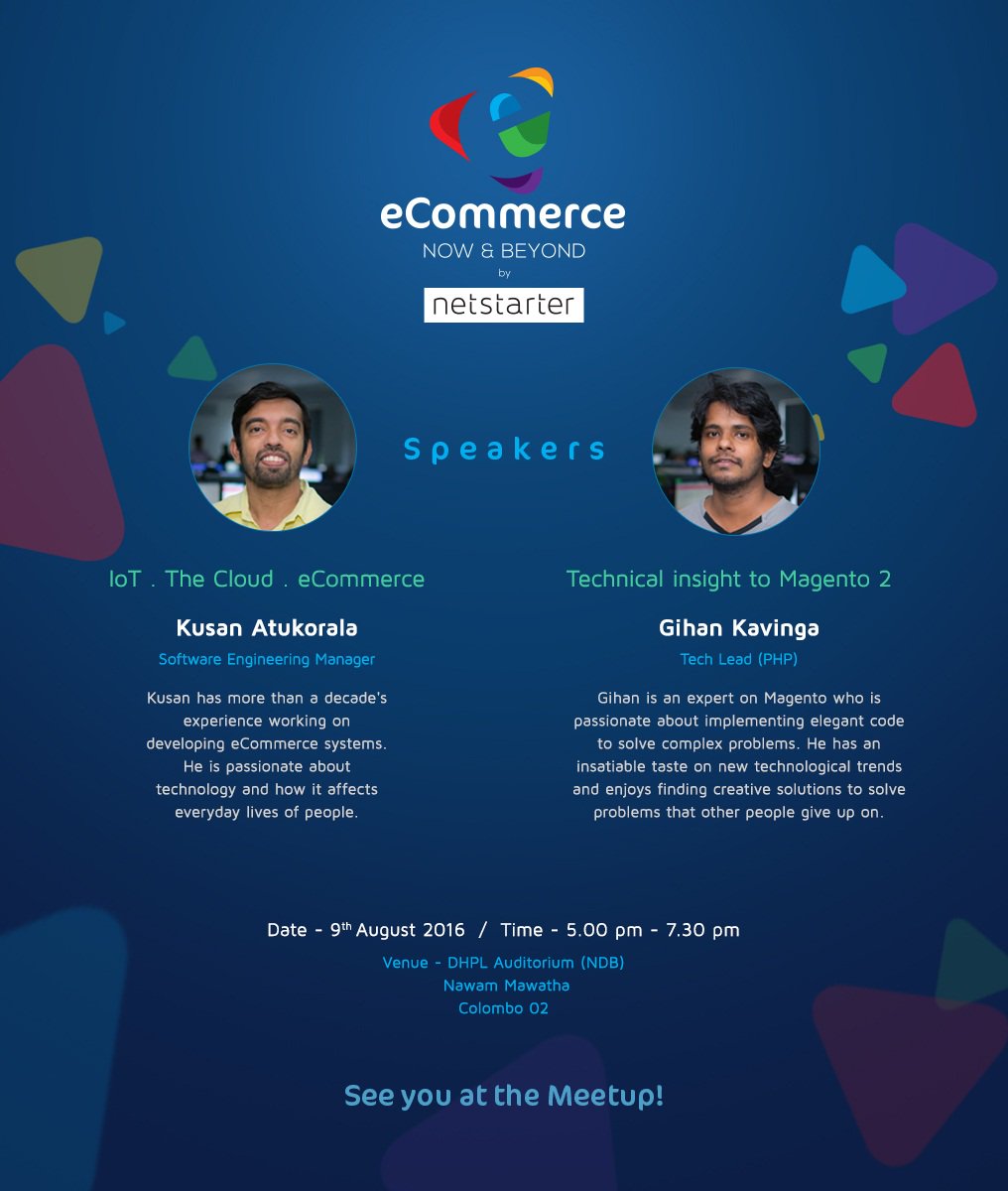 Netstarter_SL's tweet photo. Meet the Speakers! #eCommerce #meetup #netstarterSL https://t.co/wh4l1xHllb