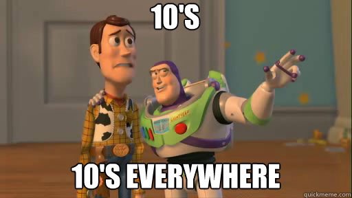 10's everywhere #MasterChefAU