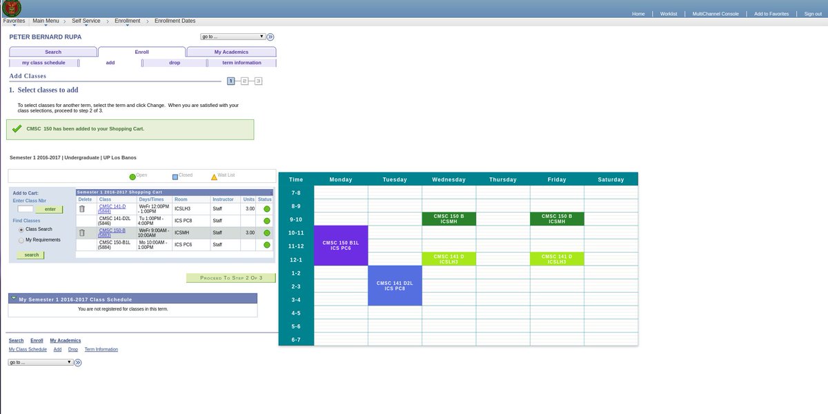 megatricycle's tweet image. I made a Chrome Extension na ipapakita yung schedule natin in a time table. Check it out.
chrome.google.com/webstore/detai…
