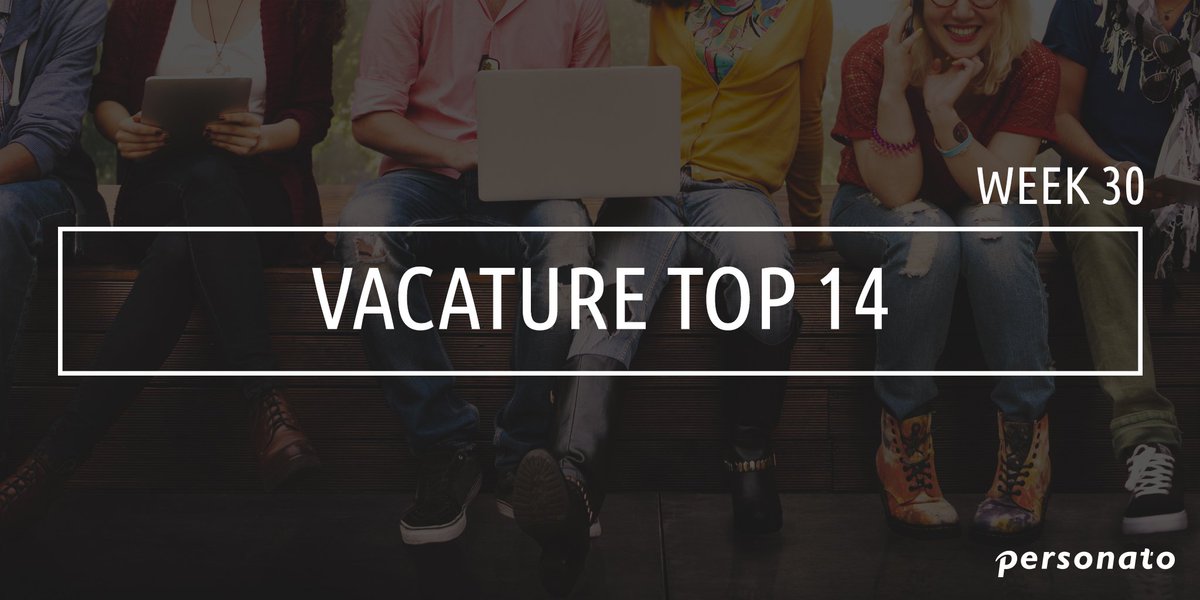Bekijk hier onze Vacature Top 14 van week 30 --> bit.ly/29WtI75