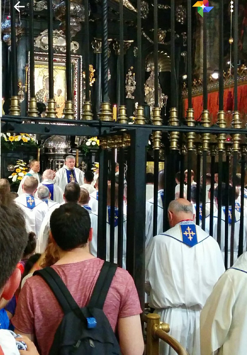 timmybarry's tweet photo. Just attended Holy Mass at the Black Madonna Shrine - #diopitt - Praying now with many #WYDKrakow2016 pilgrims. https://t.co/rFHg17xvTV