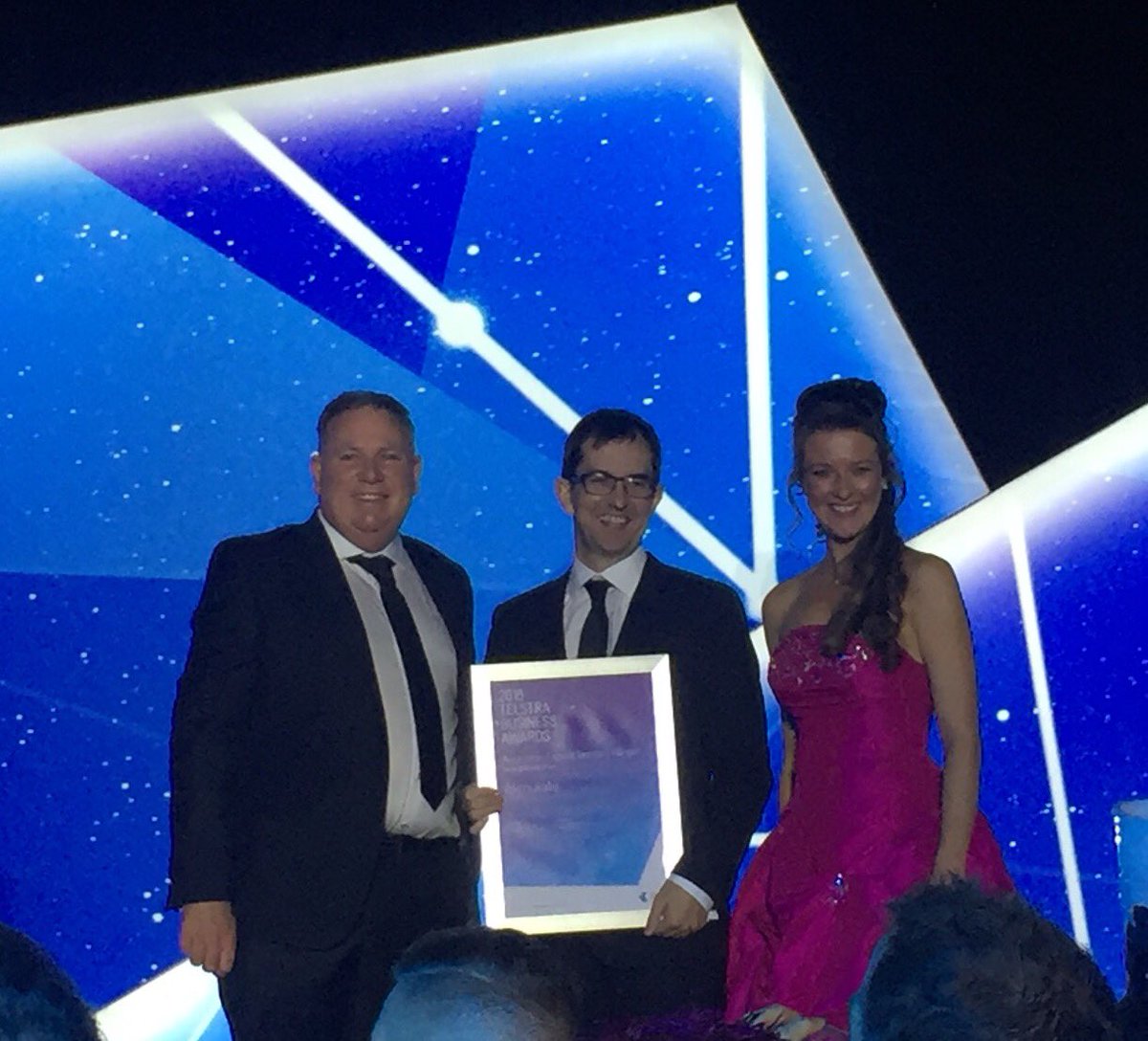 TelstraAwards's tweet photo. Helping to train others to save lives @i_simulate wins the Micro Business Award #TelstraBizAward https://t.co/VKBIpwdv9C